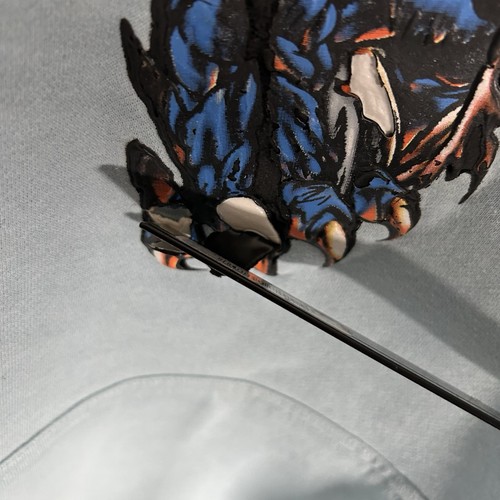 Vintage Jnco Jeans Hoodie Blue Kids Youth Xl Dragon Flames Tiger Grunge 90s Y2K - Picture 16 of 18