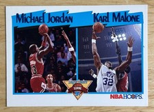 1991-92 NBA Hoops - League Leaders Michael Jordan, Karl Malone #306