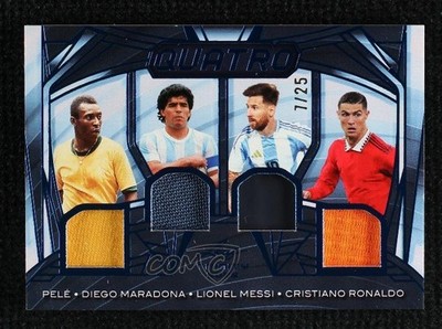 2025 Leaf Trinity Quatro Bronze 7/25 Lionel Messi Cristiano Ronaldo Pele 0c3