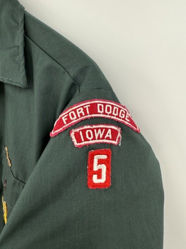 Vintage Boy Scouts of America Men’s Medium Uniform Shirt Cotton Blend USA Made - Picture 6 of 9