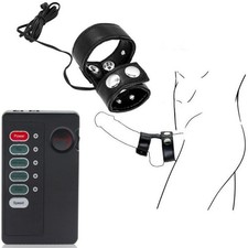 Adjustable Electro E-Stim Shock Stimulation Medical Device Cock Penis Ring Men