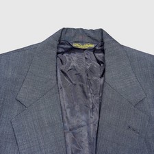VTG Brooks Brothers Mens Blazer 40R  Blue 2 Button Sport Coat USA MADE
