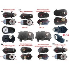Efficient and Silent Steering Motor Gearbox 6V/12V Quick Installation/Removal