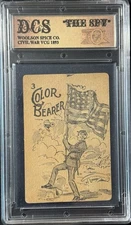 1893 Civil War Parlor Game “The Spy” DCS Authentic, Set Break! Color Bearer