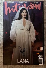 LANA DEL REY SIGNED INTERVIEW MAGAZINE MARCH 2023 - BECKETT LOA