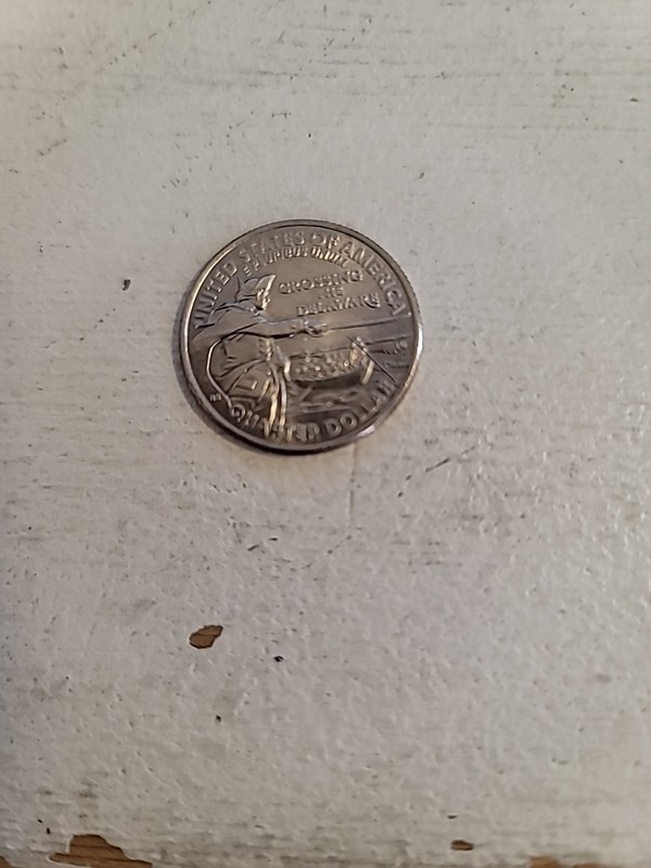 2021 P (25c) Washington Crossing Delaware Quarter V.F.