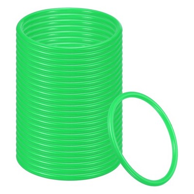 24 Stk. 4,3'' Plastik-Ringwurfringe für Flaschen, Karnevalringe Grün