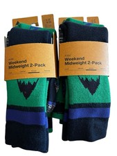 NEW FOUR PAIRS BURTON Weekend Midweight Kids Small/Medium (12.5-1.5) Socks