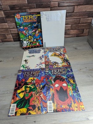 Zero Hour Crisis in Time 6 DC Comic Lot Zero Month & #0 #1 #2 #3 #4 Sept 1994