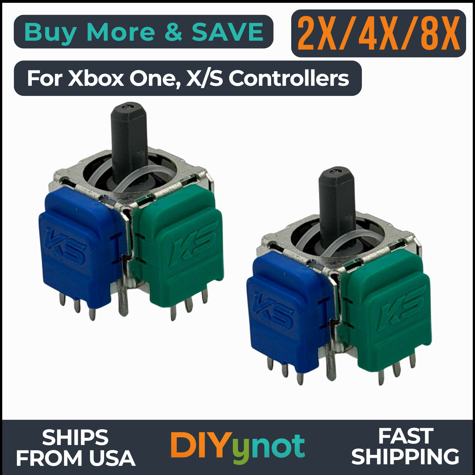 TMR Joystick Module for Xbox One Series X/S Controller Hall Effect K-Silver