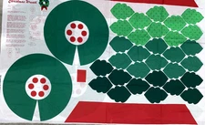 Vintage Fabric Traditions Christmas Wreath Fabric Panel New Cut and Sew 18"