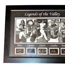 LEGENDS OF ARIZONA Laser Engraved Signed Tillman, Fitzgerald, Nash NFL NBA NHL