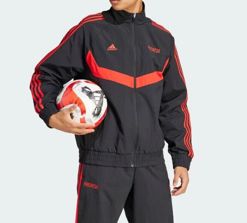 New Men's Adidas Predator 30th Anniversary Woven Soccer Jacket (IM8696) sz 2XL