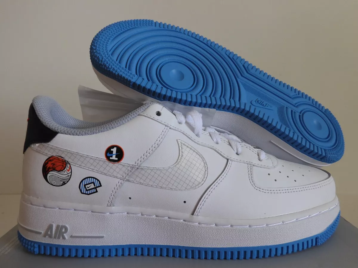 NIKE AIR FORCE 1 LV8 1 (GS) WHITE "HAPPY HOOPS" SZ 6Y-WOMENS SZ  7.5 [DM8088-100]