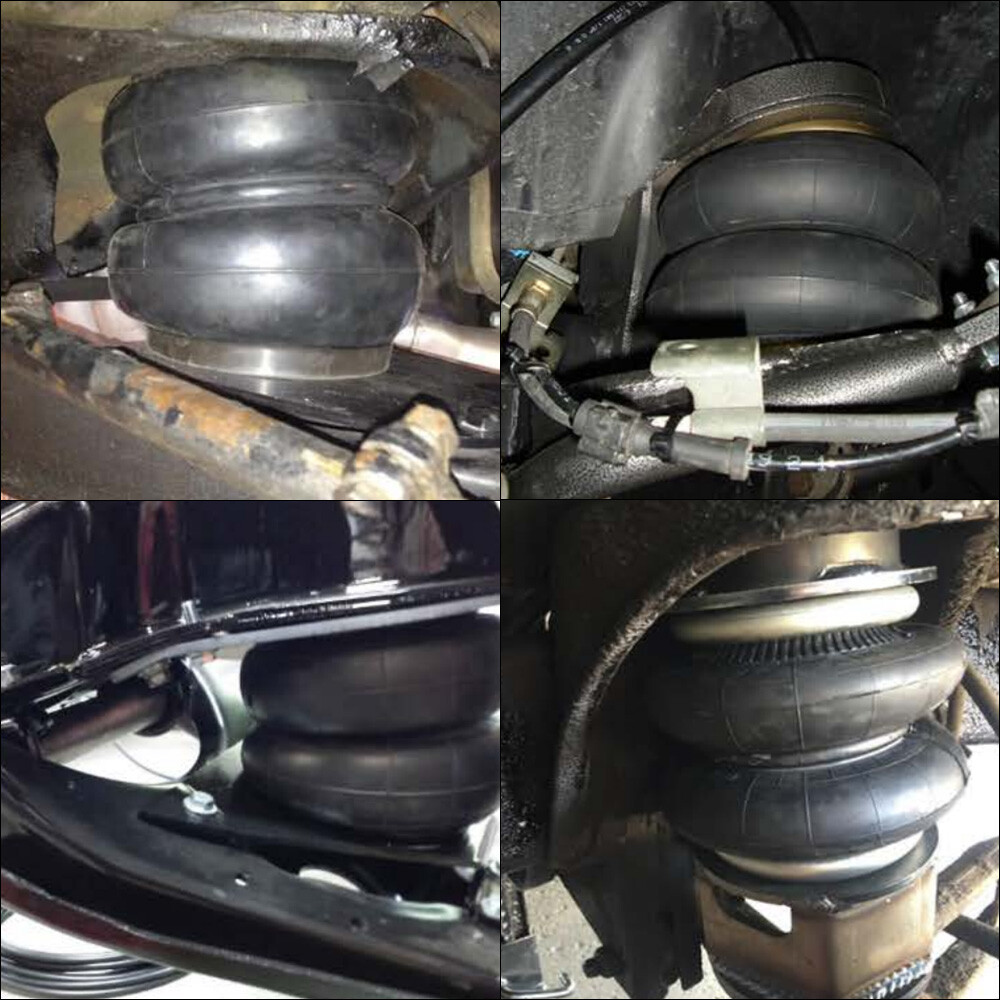 2x Rear Heavy Duty Air Bag Suspension Load Assist Kit Air Ride Strut 1/