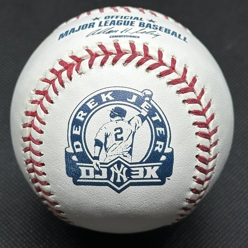 2011 Derek Jeter 3000 Hits Rawlings Official Logo Baseball Commemorative DJ3K 