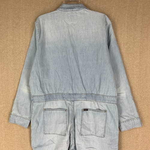 🚨NEW! Lee Union Alls XL Womens Blue Denim Overall Jean Bib Long Sleeve Jumper - Picture 9 of 16