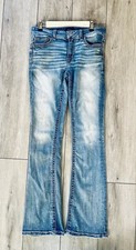 Daytrip Jeans Womens 27L Virgo Bootcut Blue Denim Mid Rise