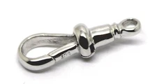 Kaedesigns New 9ct 9k Solid White Gold Albert Swivel Clasp 21mm Size