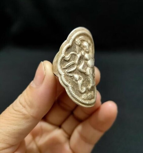Early Collection of Old Silversmith Pure Handmade Little Man Spring Ring - Picture 4 of 9