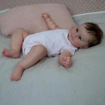 50cm Reborn Baby Doll Full Vinyl Newborn Girl Maddie Toddler Kids Birthday Gift