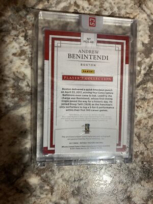 2017 National Treasures ANDREW BENINTENDI Auto Triple Patch SP 76
