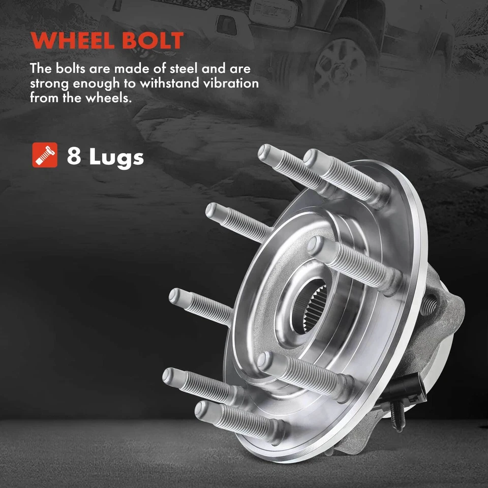 Kit de brazo de control de eje CV y cojinete de rueda delantera de 17 piezas para Chevy GMC 4x4 8 tacos Foto 4 de 4