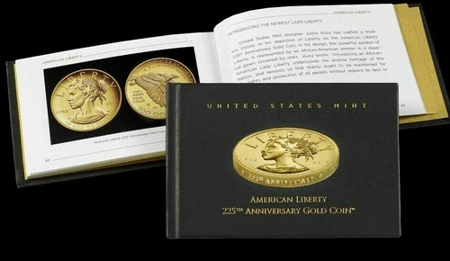 1  2017-W $100 GOLD AMERICAN LIBERTY 225th ANNIVERSARY PACKAGING ONLY -  NO Caps