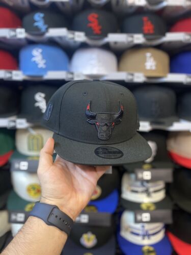 New Era Chicago Bulls Black/Red 9Fifty Adjustable SnapBack Hat