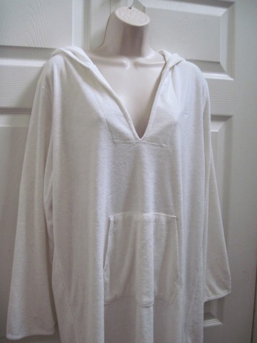 Vestido de peluche de algodón blanco para mujer Ralph Lauren XL con capucha nuevo con etiquetas - Imagen 6 de 23
