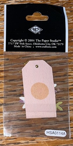 RARE La Petites by The Paper Studio Mini Tags Flowers Bow 3D Scrapbook Stickers - Picture 3 of 3