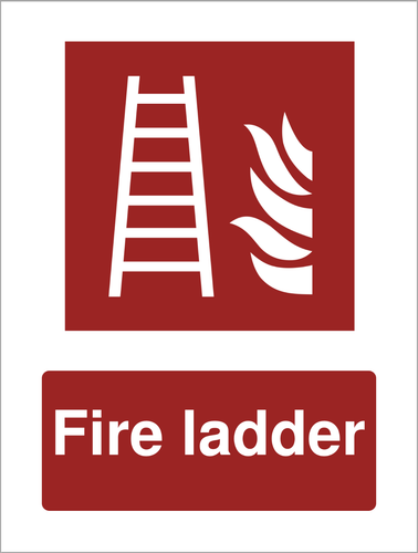 Red Fire Firefighting Safety Warning Metal Sign For Office Work Site 15cm x 20cm - Picture 9 of 20