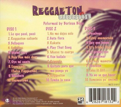 VARIOUS ARTISTS REGGAETON VS URBAN NEW CD