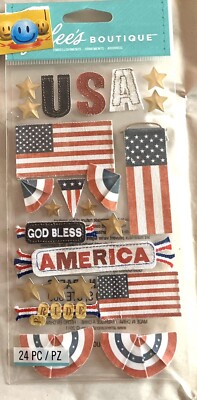 Jolee's   Patriotic Scrapbook Stickers  U Choose