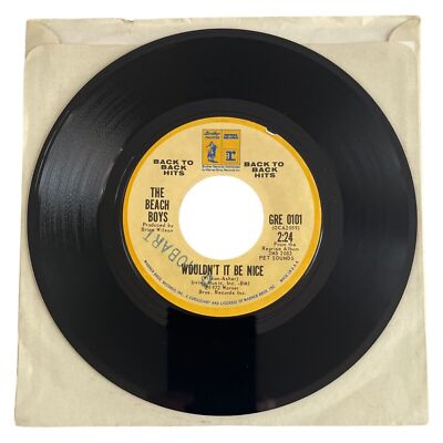 The Beach Boys - Wouldn t It Be Nice / Sloop John B 7'' 45 DJ Chip Hobart EX