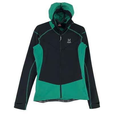 Haglöfs Damen Fleece mit Kapuze Reißverschluss Kapuzenpullover