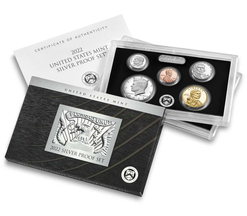 2022 S Silver Proof Set 10 Coin Set 22 RH US In Original Packaging