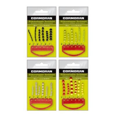 Cormoran SILIKONSTOPPER Sortimente 30er Pack alleFarben/Größen Posenstopper