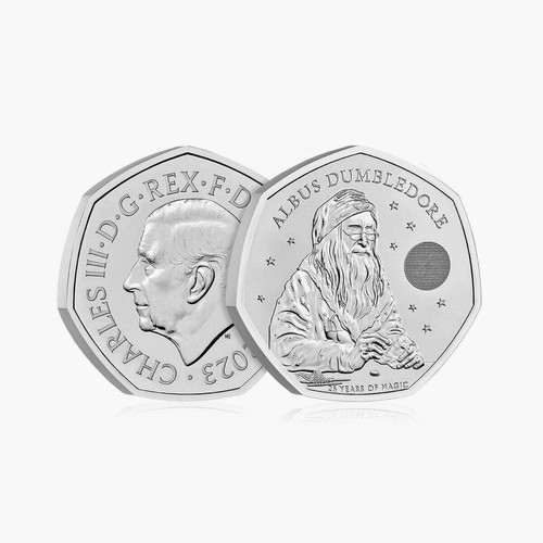 2023 Great Britain Royal Mint Harry Potter DUMBLEDORE 50p Coin Pack Sealed clad - Picture 4 of 5