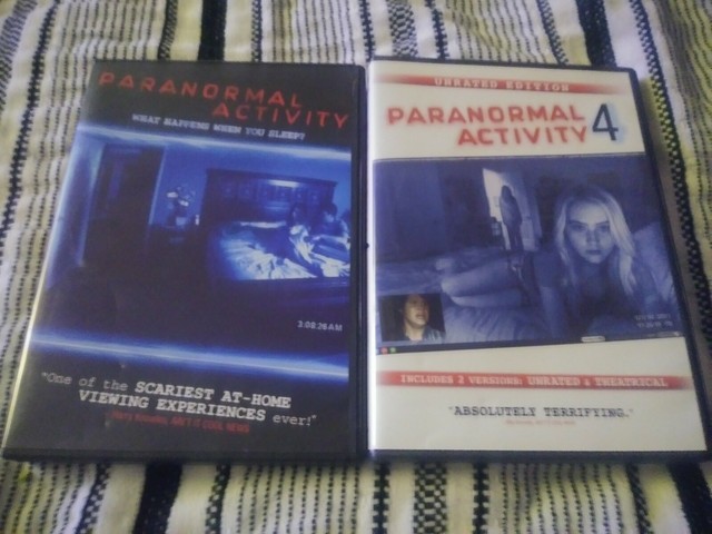 Paranormal Activity & Paranormal Activity 4 Dvd's eBay