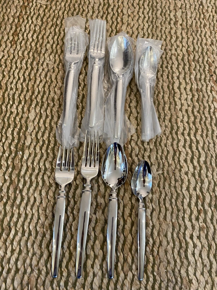 Vintage 20 piezas Hoffritz Orleans 5 - 4 piezas ajustes de lugar 18/10 Foto 4 de 4