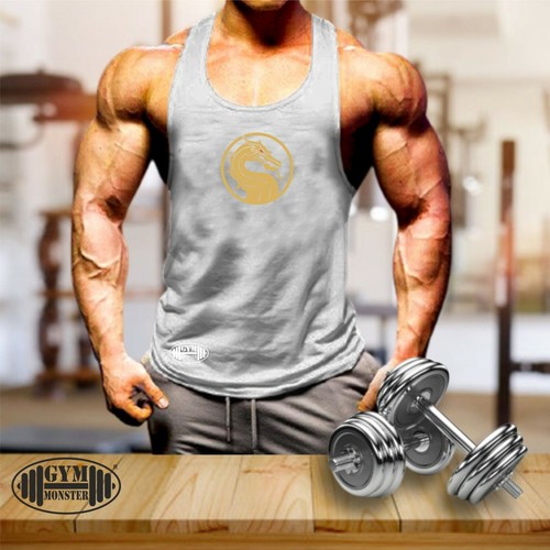 Dragon Vest Gym Clothing Bodybuilding Training Workout Exercise MMA Men Tank Top - Picture 3 of 7