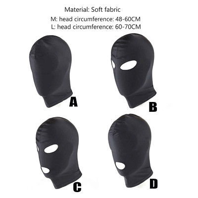 Stoff Kopfhaube Kopfmaske Cosplay Cosplay Maske Haube Harness DE Fetisch Spandex