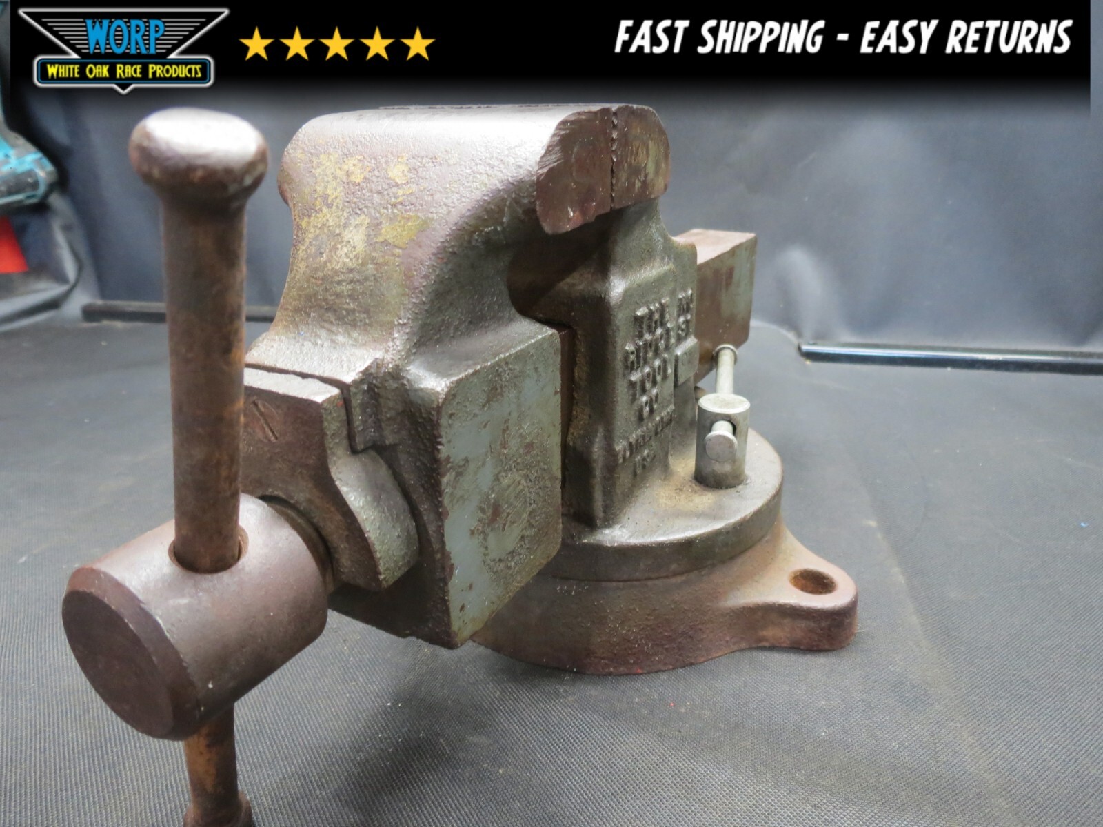 VINTAGE RIDGE TOOL COMPANY RIDGID 3" 31 JAW SWIVEL BASE BENCH VISE