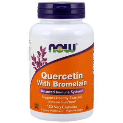 #ad Now Foods Quercetin with Bromelain 120 Caps 800mg and 2400GDU $24.99