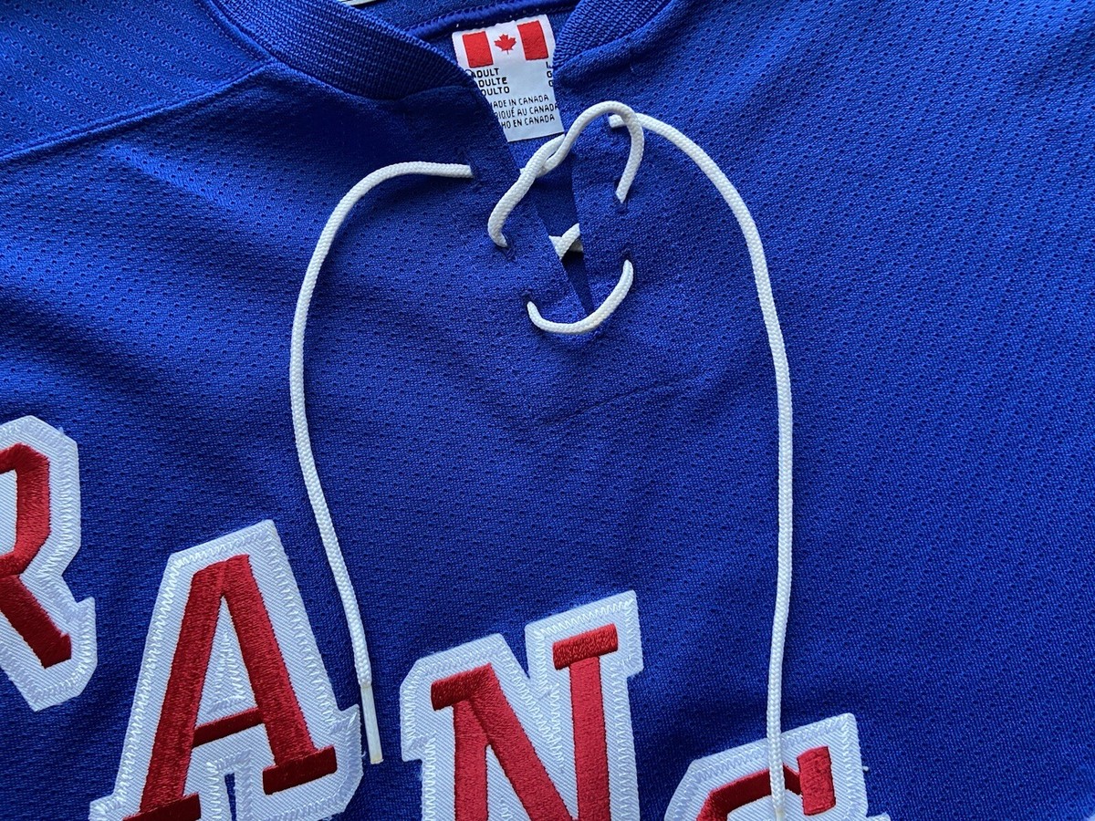 NEW YORK RANGERS 90s ICE HOCKEY SHIRT JERSEY CCM sz L MEN