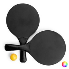 Raquettes de plage en bois avec ballon - Jeu de plage, mer et piscine Couleur -