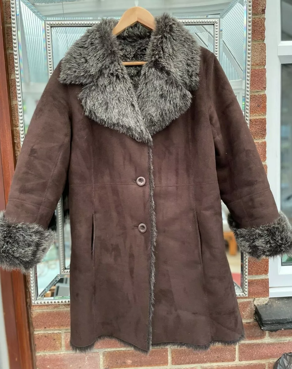 Fluffy hotsell lined coat
