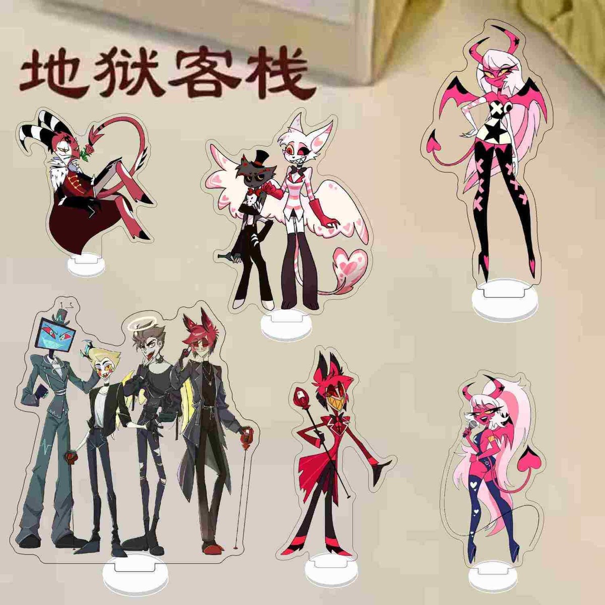 10CM Hazbin Hotel AD HUSK Anime Acrylic Stand Figure Model