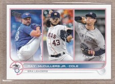 Ray / McCullers Jr. / Cole 2022 Topps ERA Leaders #283